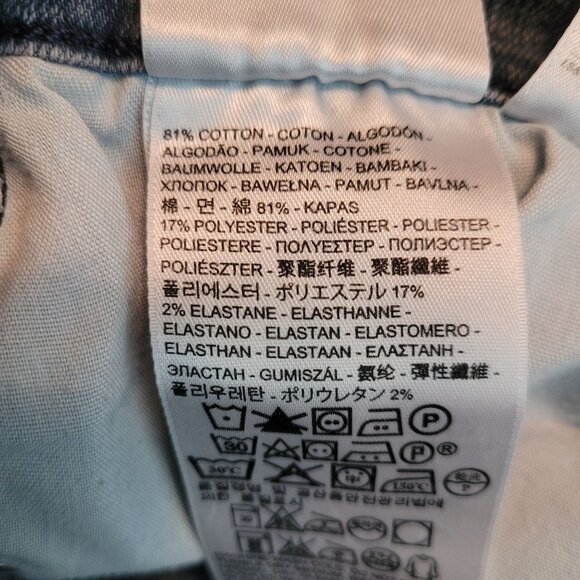 Levi's Jeans Size 16 Straight 505 High Rise Medium Light Wash Stretch Western - Picture 5 of 12